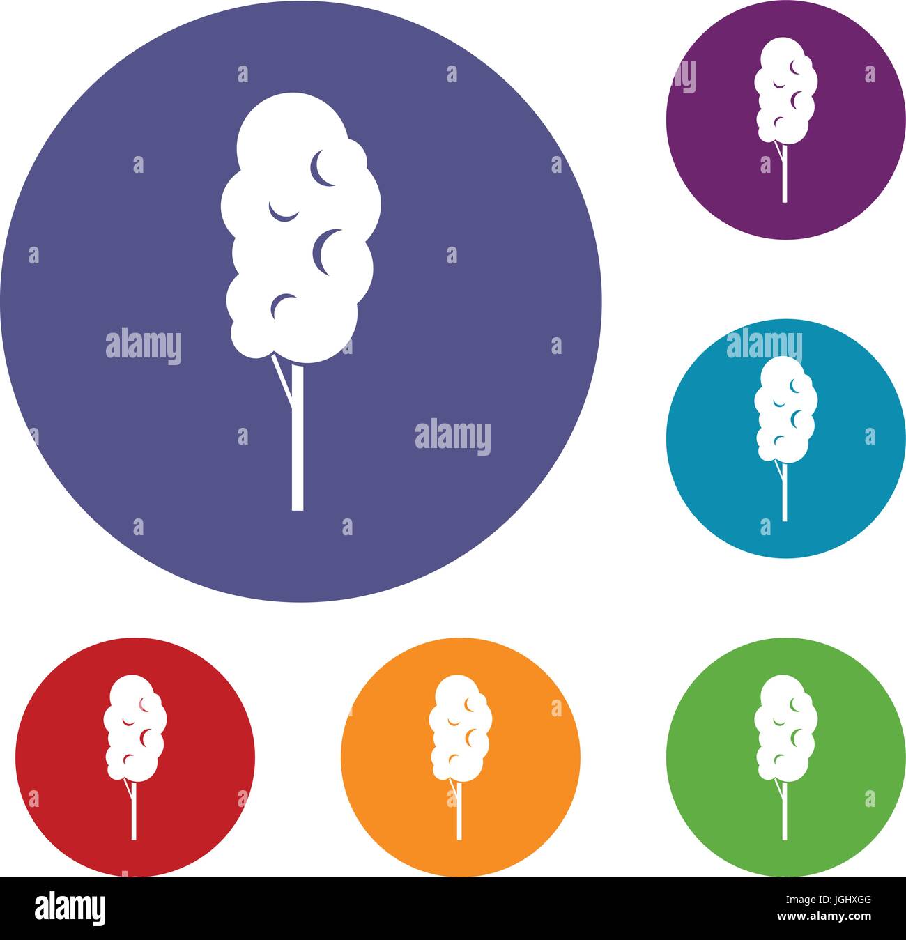 Tall wood icons set Stock Vector Image & Art - Alamy