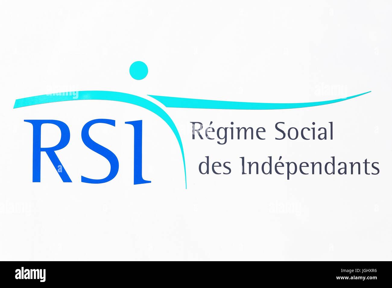 Grenoble,  France - June 24 2017: The RSI is the social security insurance fund for the self-employed in France Stock Photo