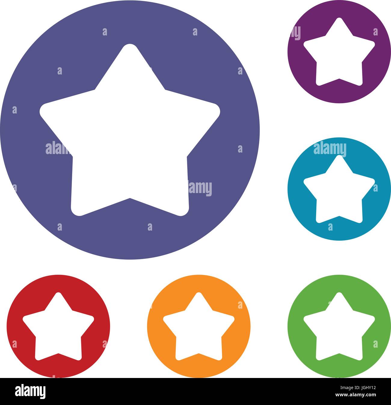 Star icons set Stock Vector Image & Art - Alamy