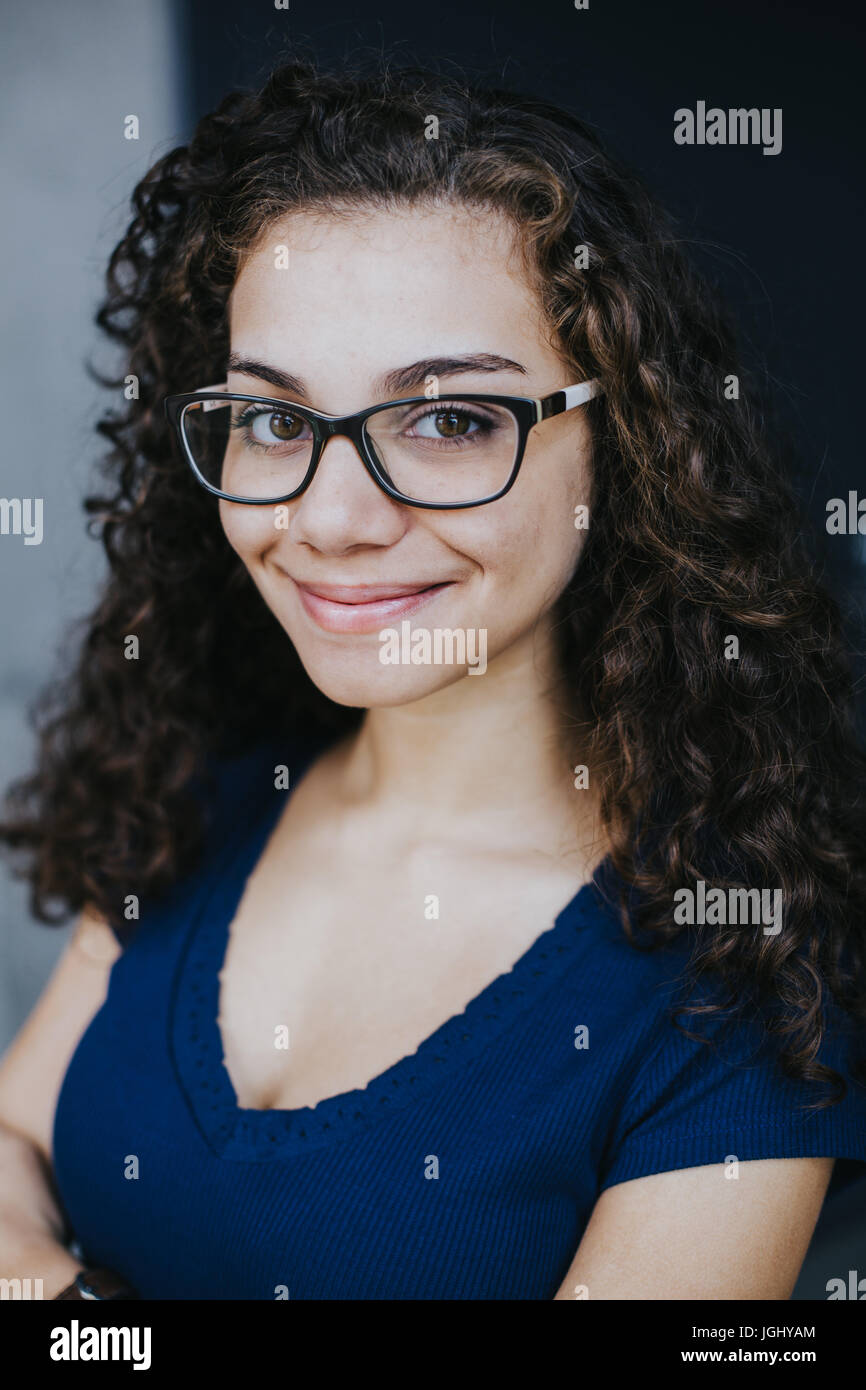 Smart, smiling business woman Stock Photo