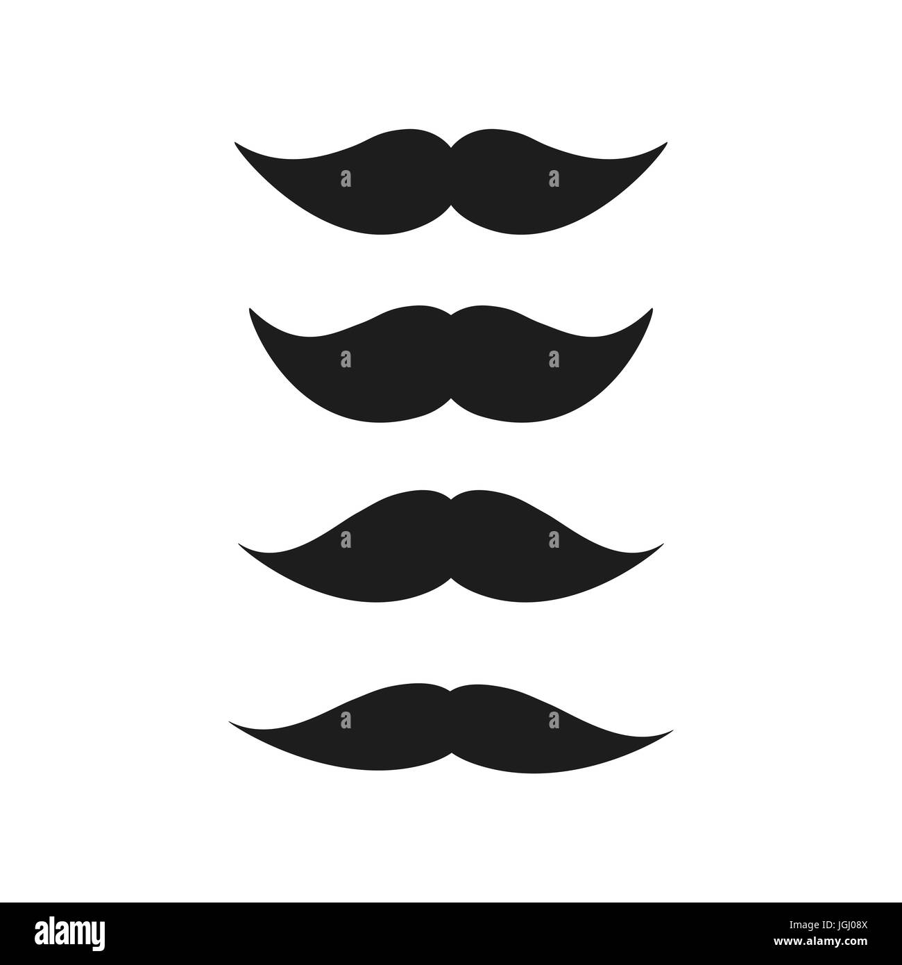 Mustache Clipart Black And White