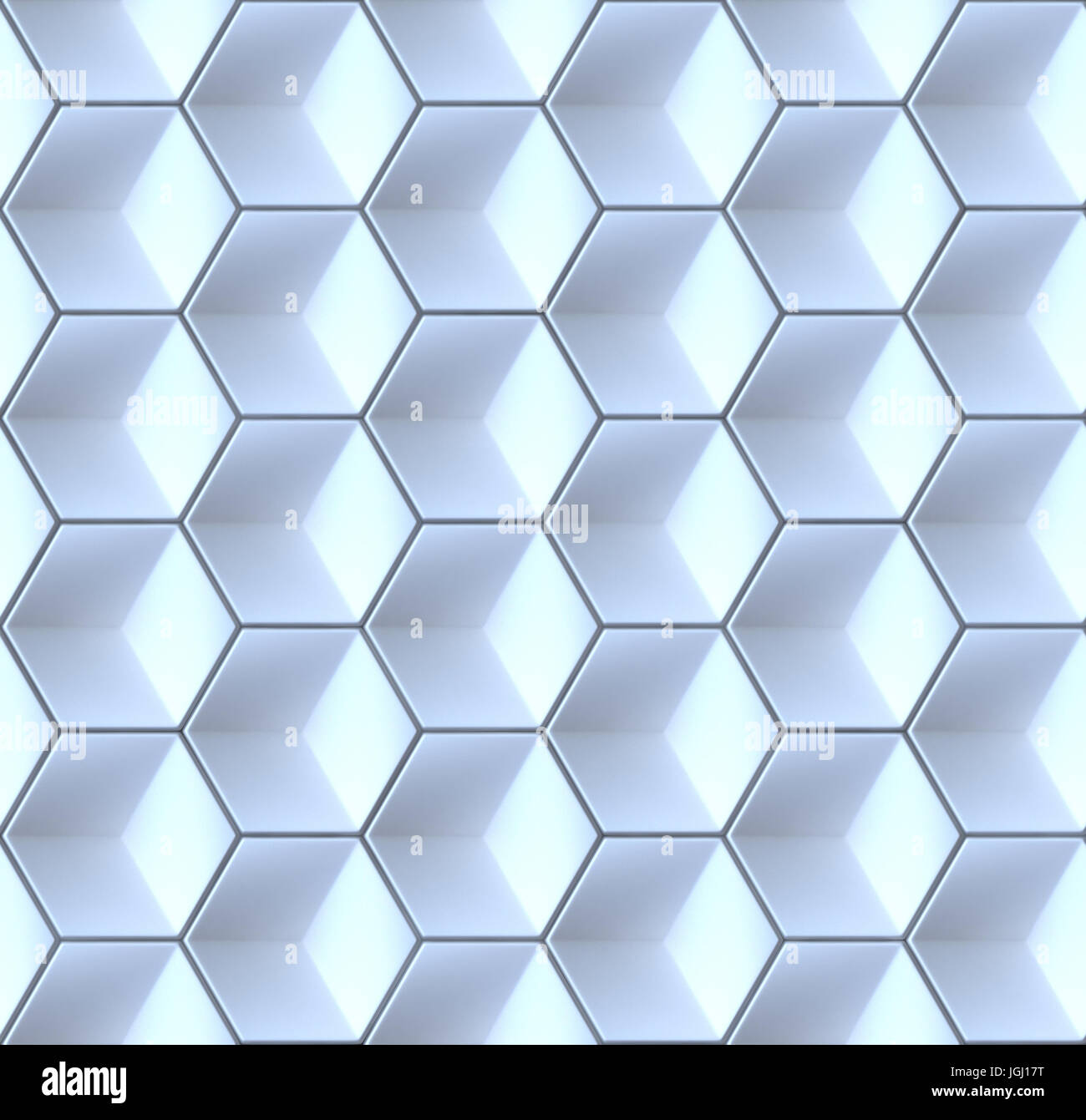 Seamles hexagonal abstract background 3D render illustration Stock ...