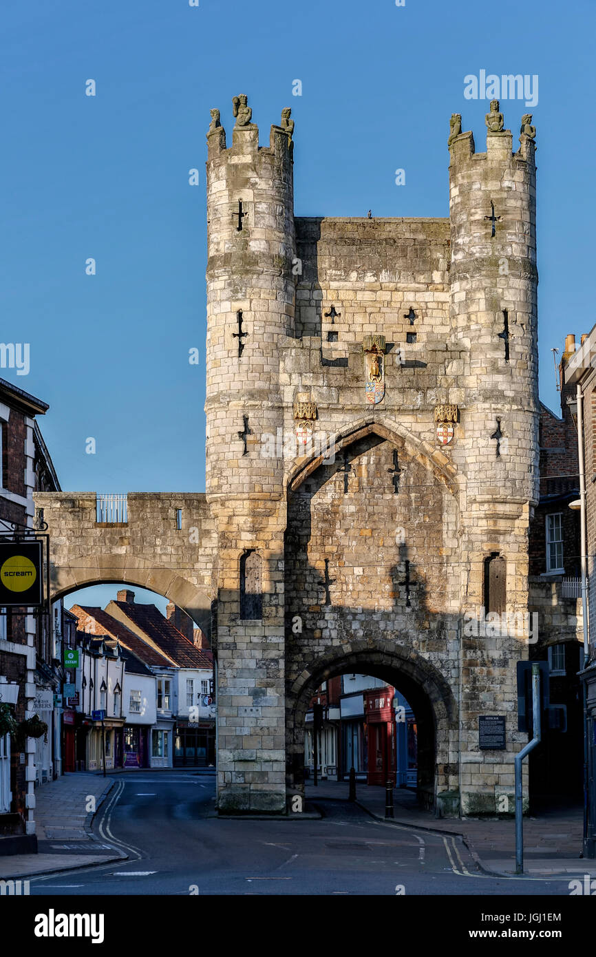 Monkgate Bar (gate), York, Yorkshire, England, United Kingdom Stock Photo