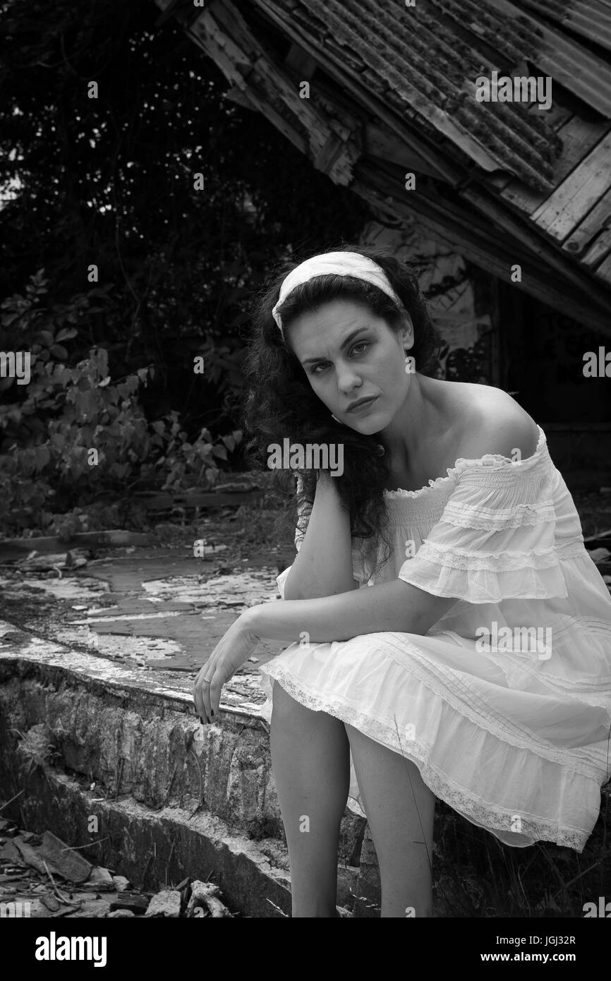 ghost white dress