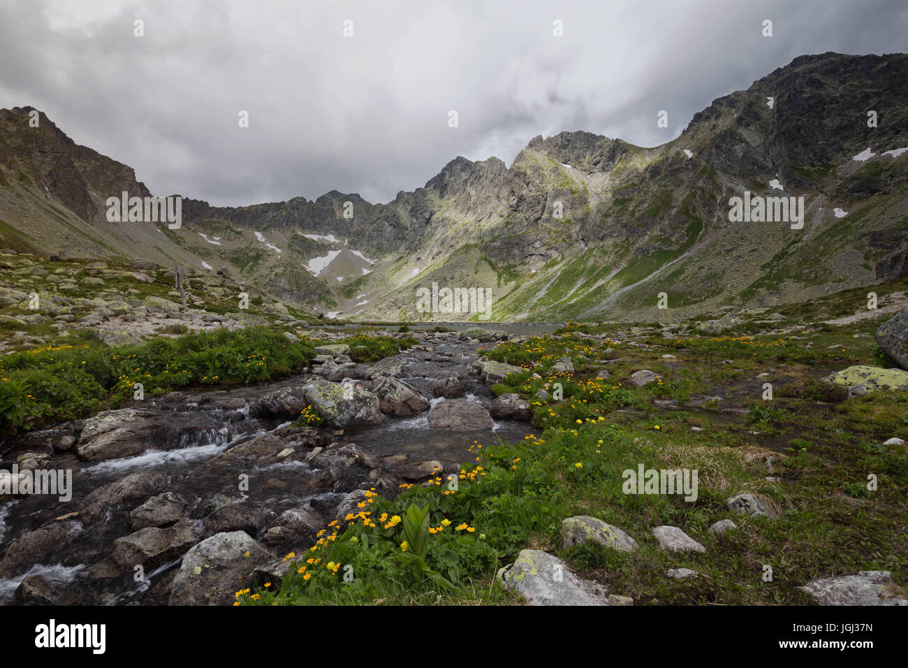 High mountain landscape Stock Photo - Alamy