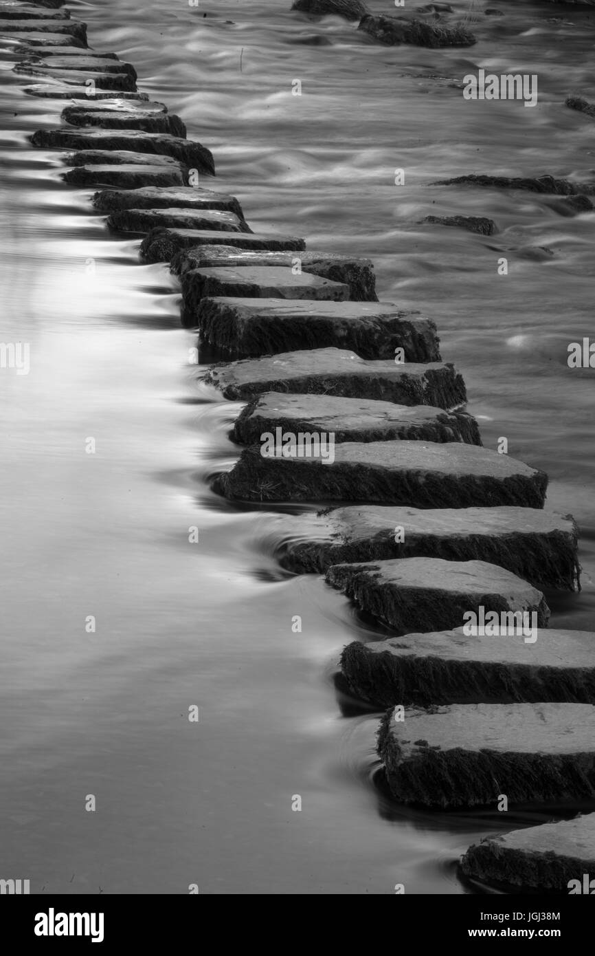 Stepping stones river rush hi-res stock photography and images - Alamy