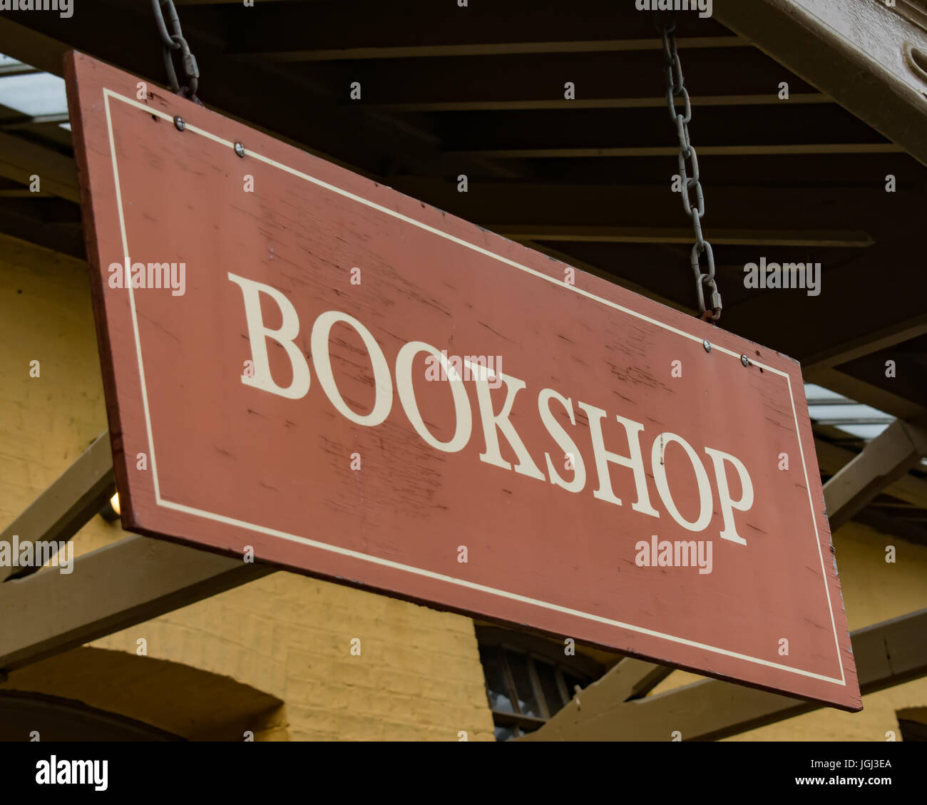 book shop sign Stock Photo