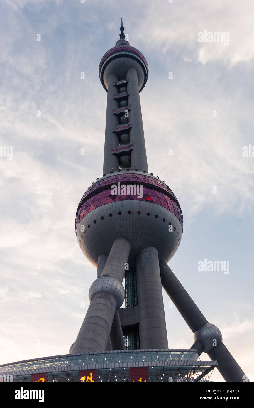 Skyline and oriental Tower, shanghai, China Stock Photo