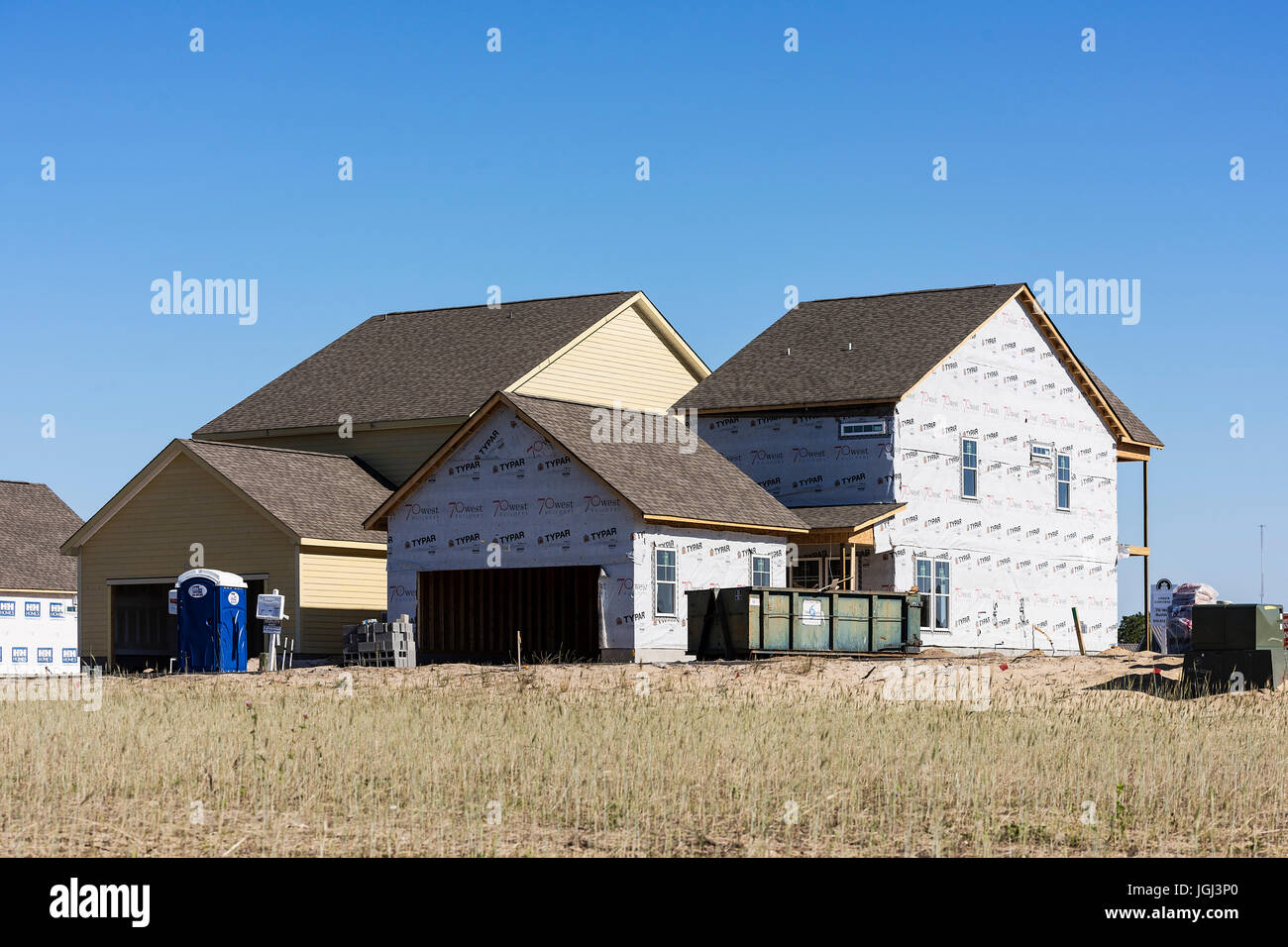 New home construction Stock Photo - Alamy