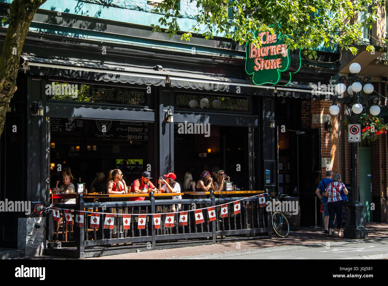 The Blarney Stone, Irish Pub, Gastown, Vancouver, Canada Stock Photo