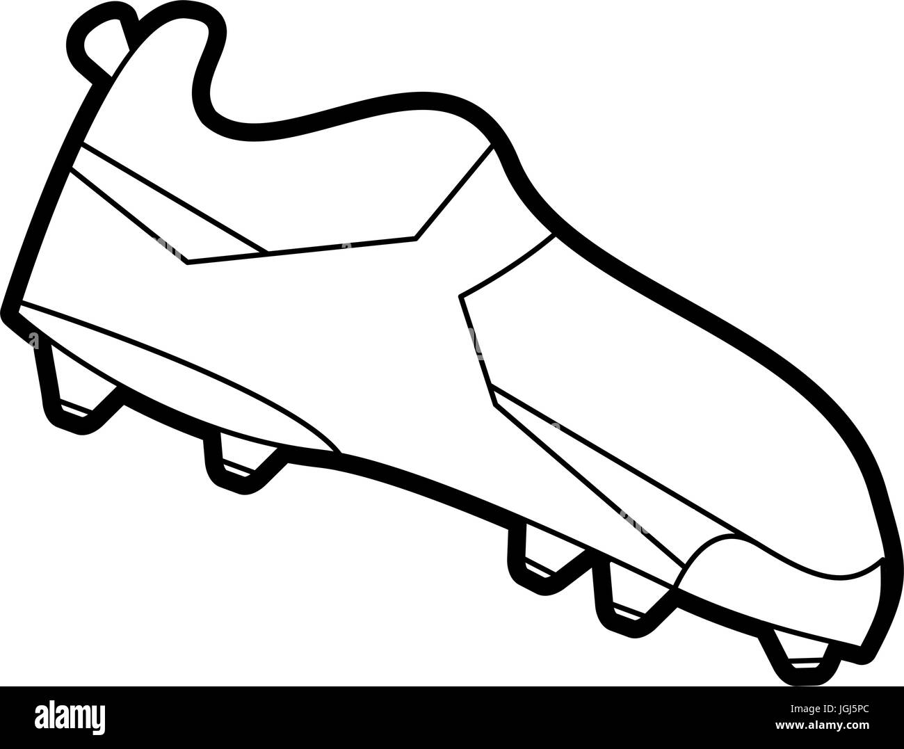 soccer shoe vector illustration Stock Vector