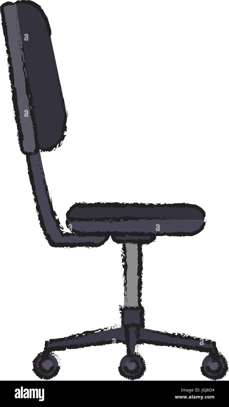 office chair comfort seat wheel furniture Stock Vector Image & Art - Alamy