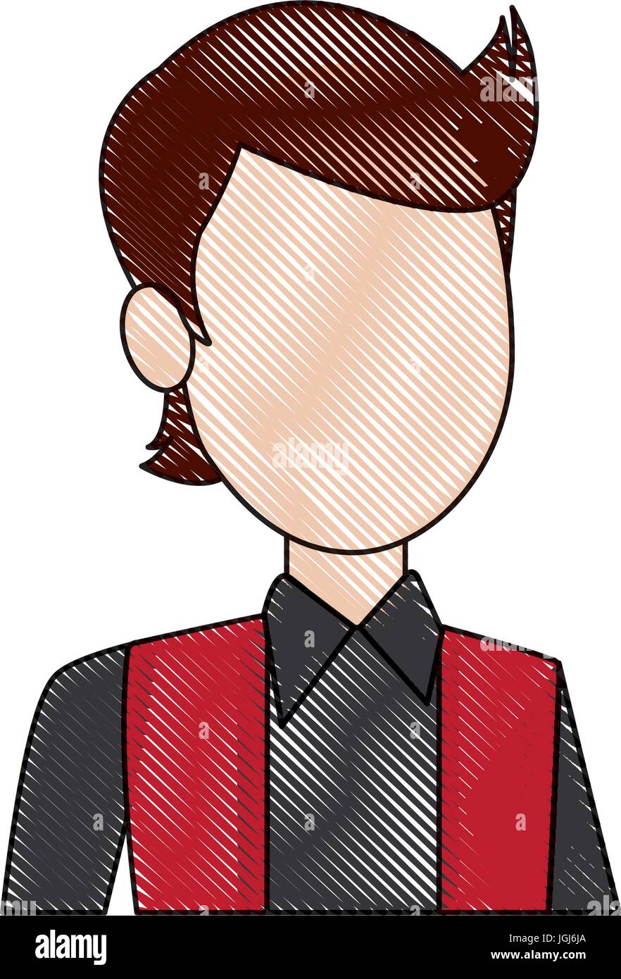 portrait man young character person avatar Stock Vector Image & Art - Alamy