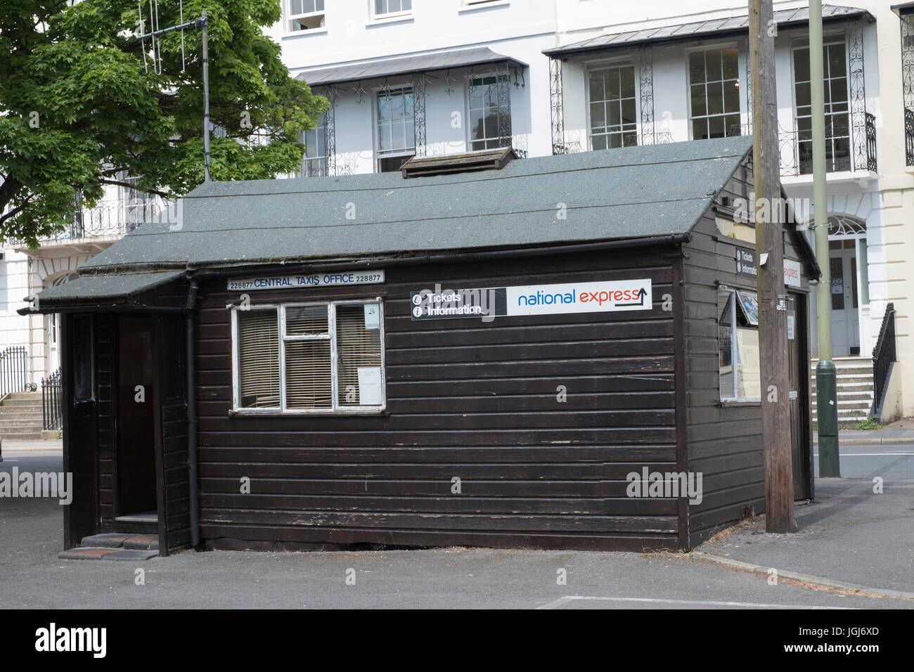 Street scenes from Cheltenham. Taxi rank at Clarence Parade Stock Photo