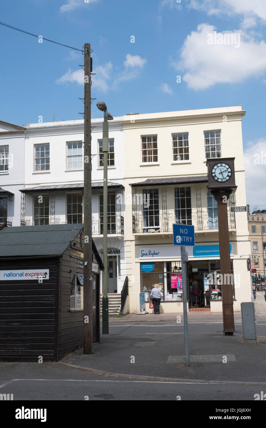 Street scenes from Cheltenham. Taxi rank at Clarence Parade Stock Photo