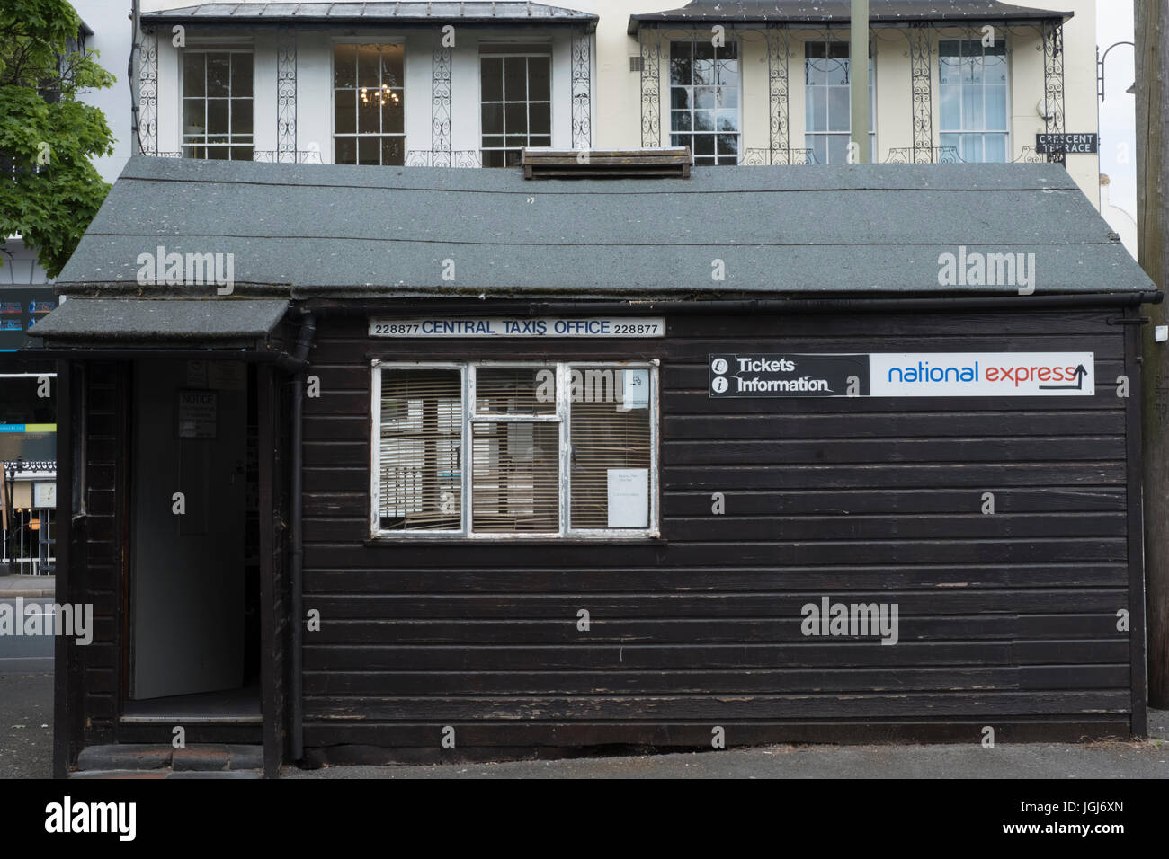 Street scenes from Cheltenham. Taxi rank at Clarence Parade Stock Photo