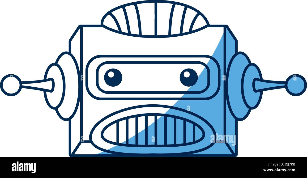 robot head electronic antenna machine Stock Vector Image & Art - Alamy