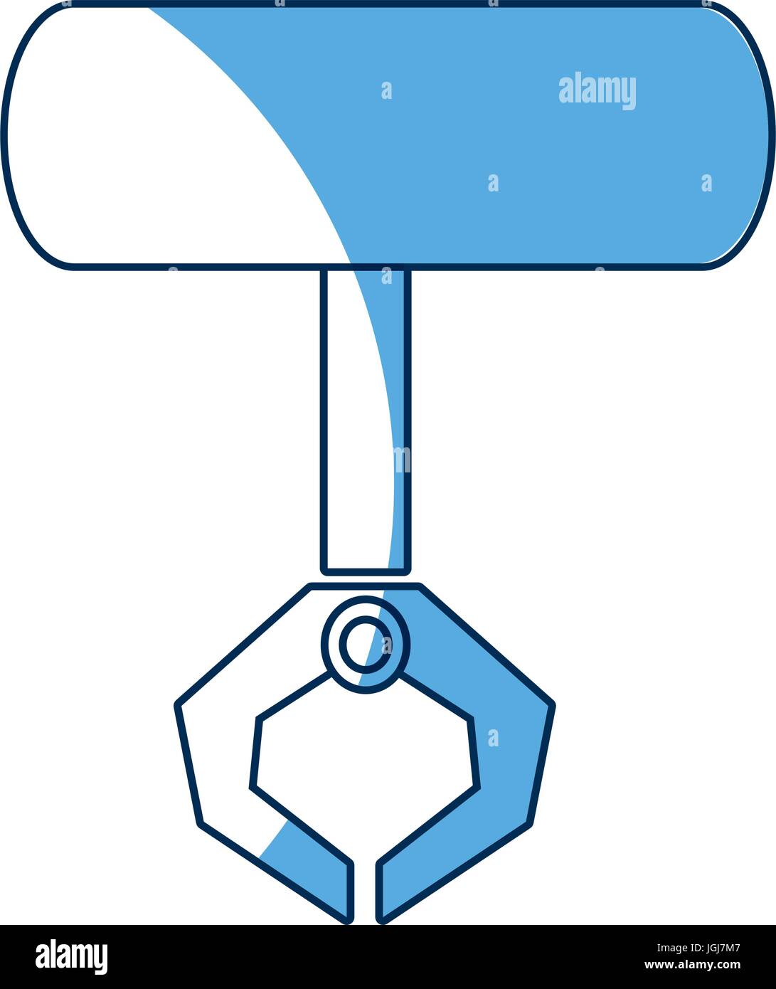 robotic claw industrial machine equipment icon Stock Vector Image & Art ...