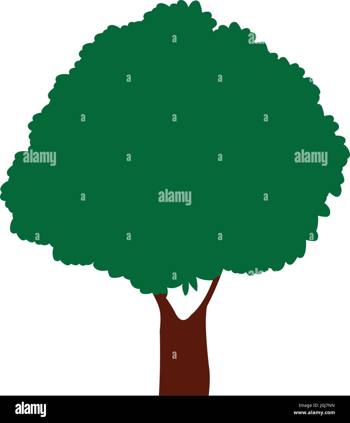 green tree natural foliage forest icon Stock Vector Image & Art - Alamy