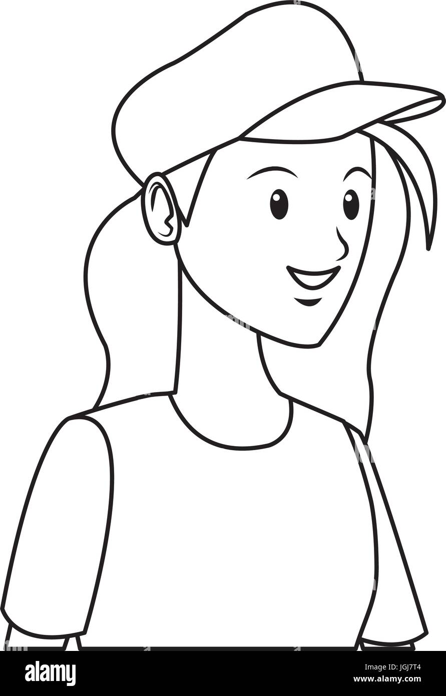 beautiful student girl character avatar image Stock Vector Image & Art ...