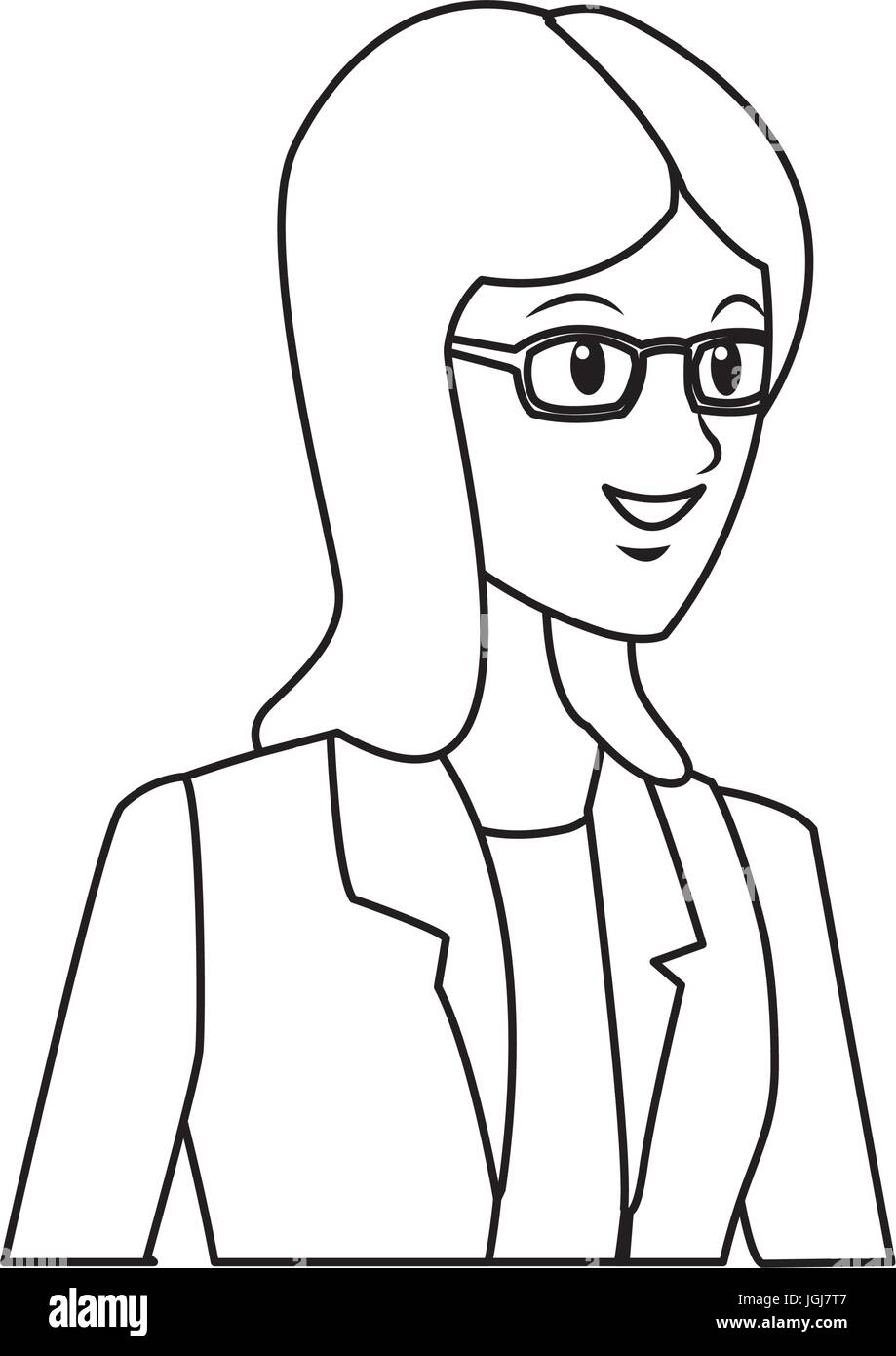 beautiful student girl character avatar image Stock Vector Image & Art ...
