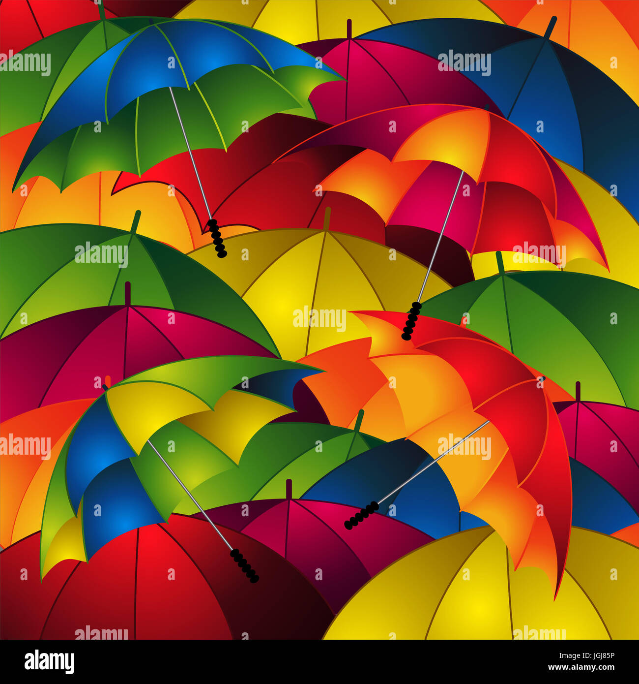 Multicolours Close Up Umbrellas Background Stock Photo - Alamy