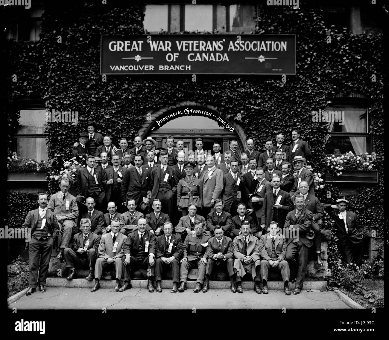 Canada in WWI - Great War veterans at the Provincial Convention Stock Photo