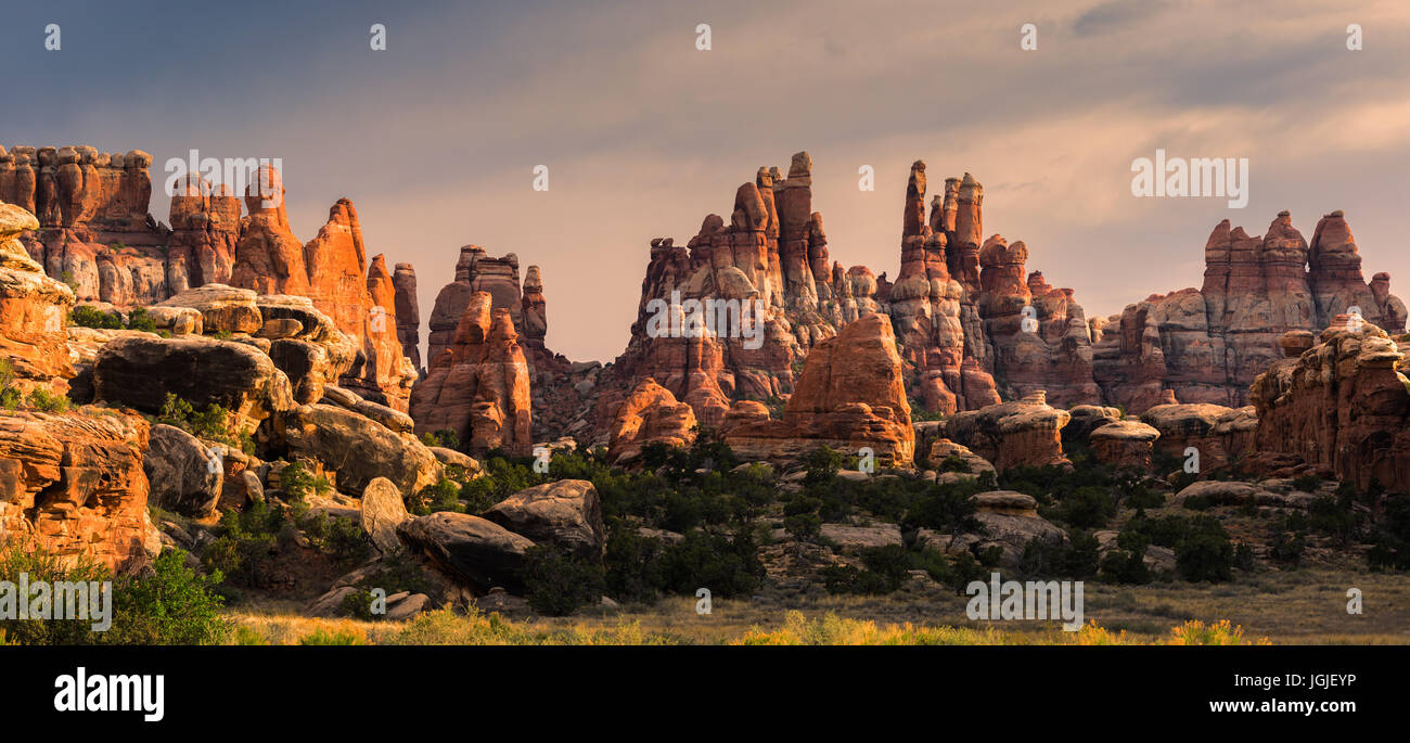 The view from the Devils Kitchen campground with the view towards