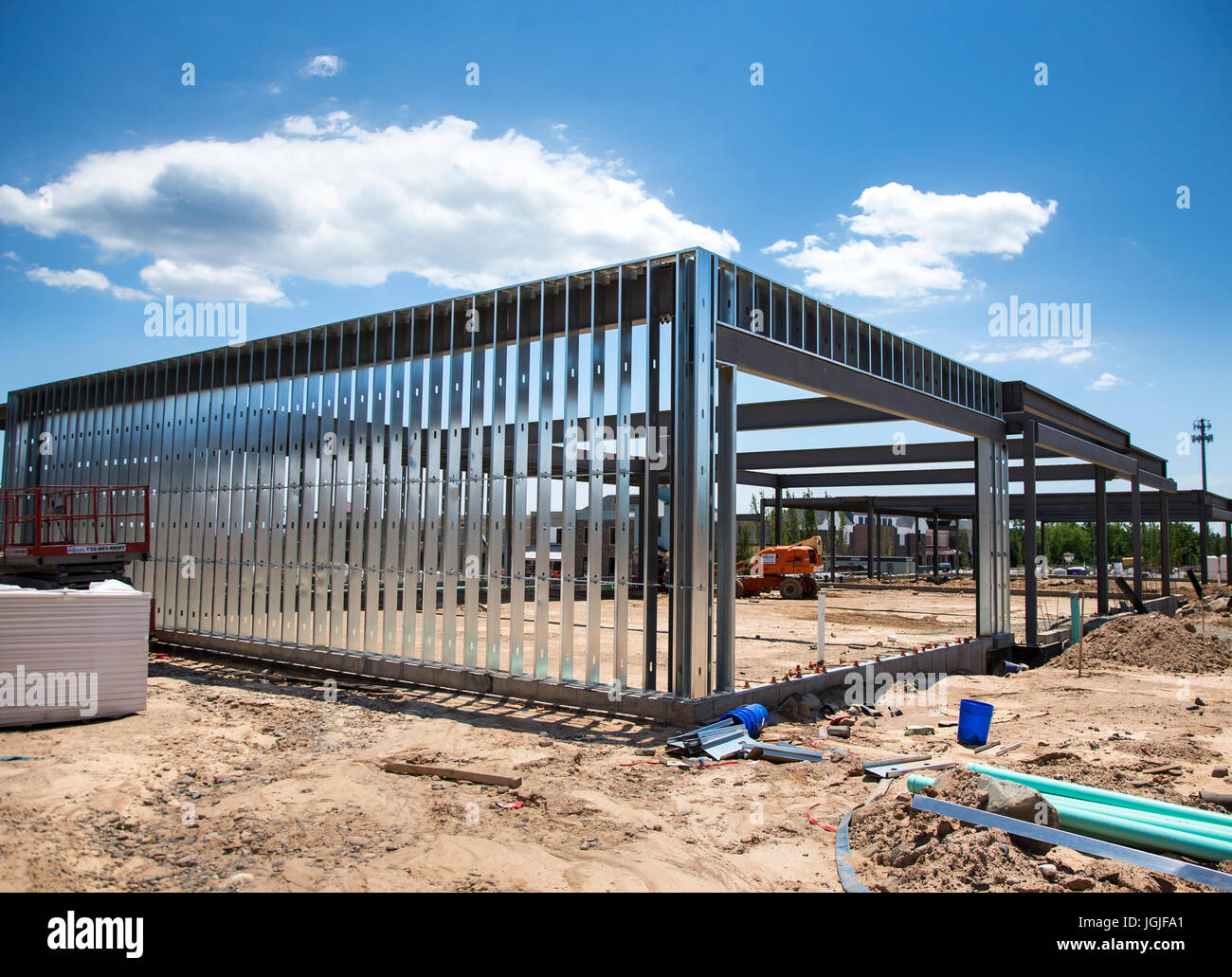 A construction site in Montvale, New Jersey Stock Photo Alamy