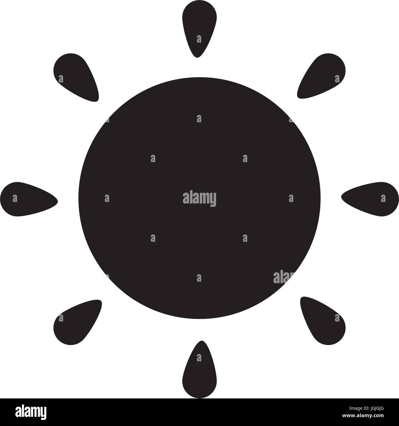 sun icon over white background vector illustration Stock Vector Image ...