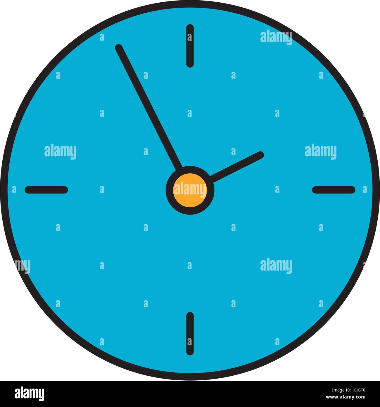 clock icon over white background vector illustration Stock Vector Image ...