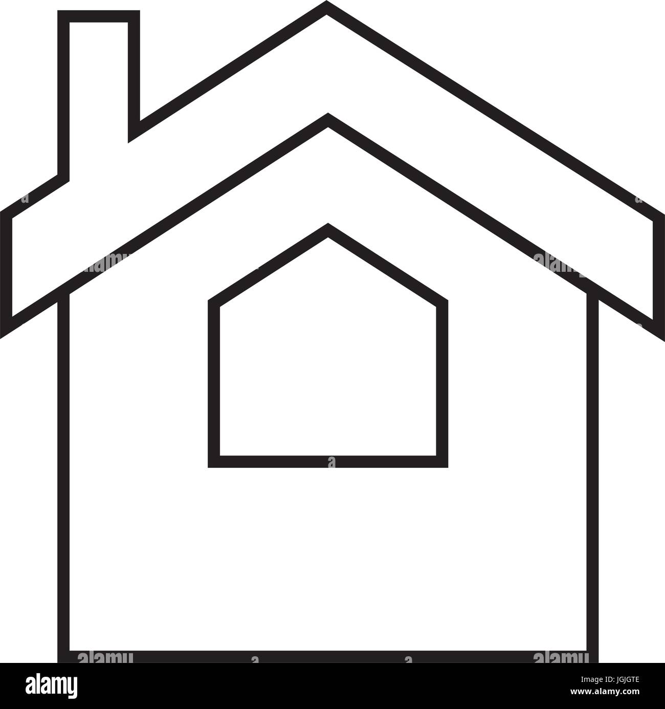 house icon over white background vector illustration Stock Vector Image ...