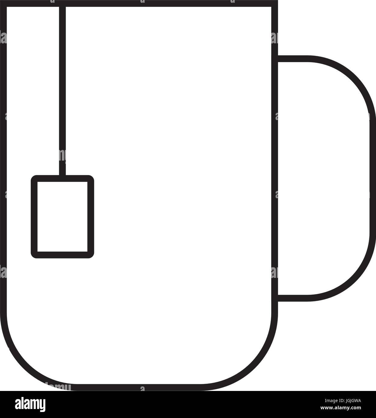 tea cup icon over white background vector illustration Stock Vector ...