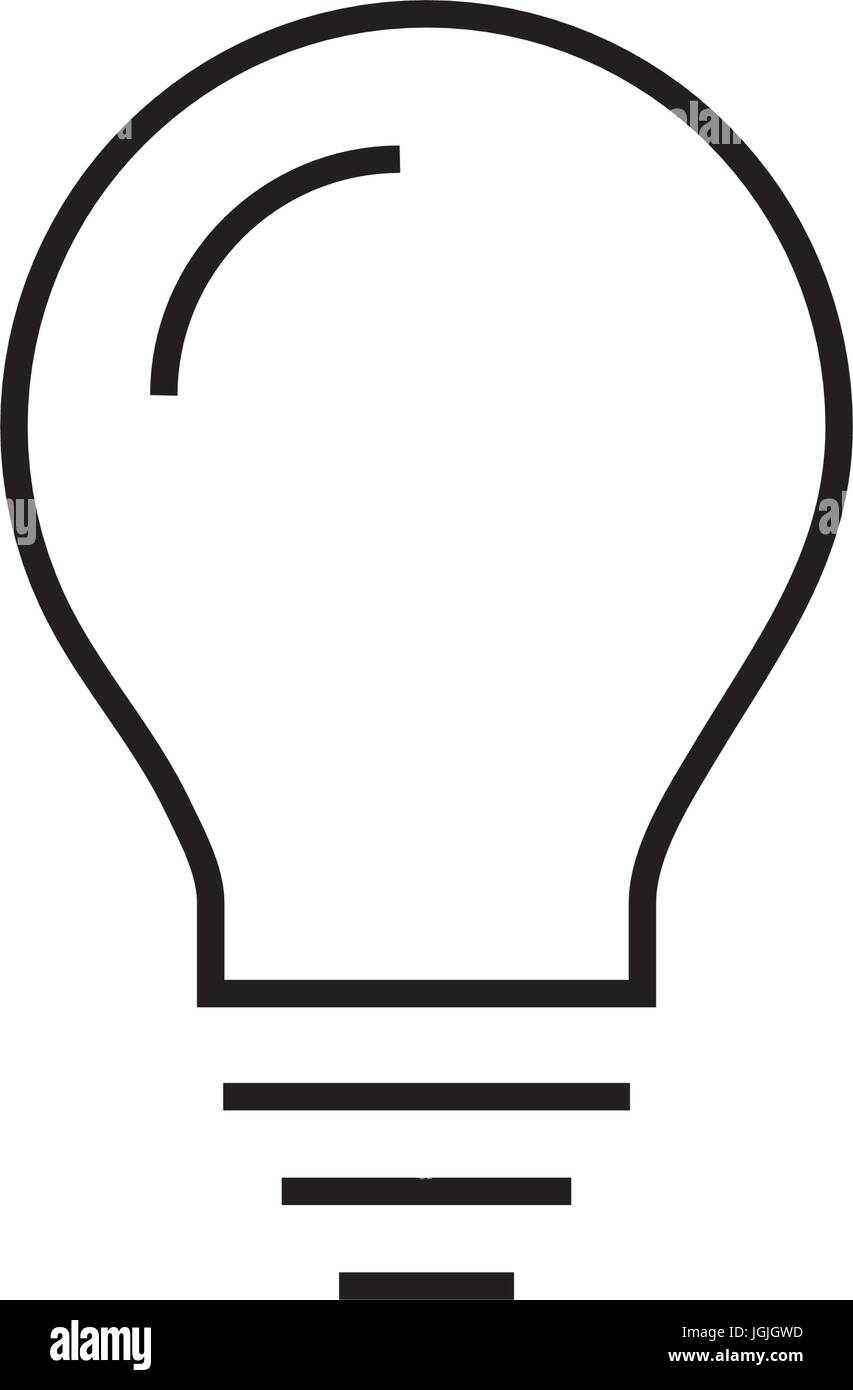 light bulb icon over white background vector illustration Stock Vector ...