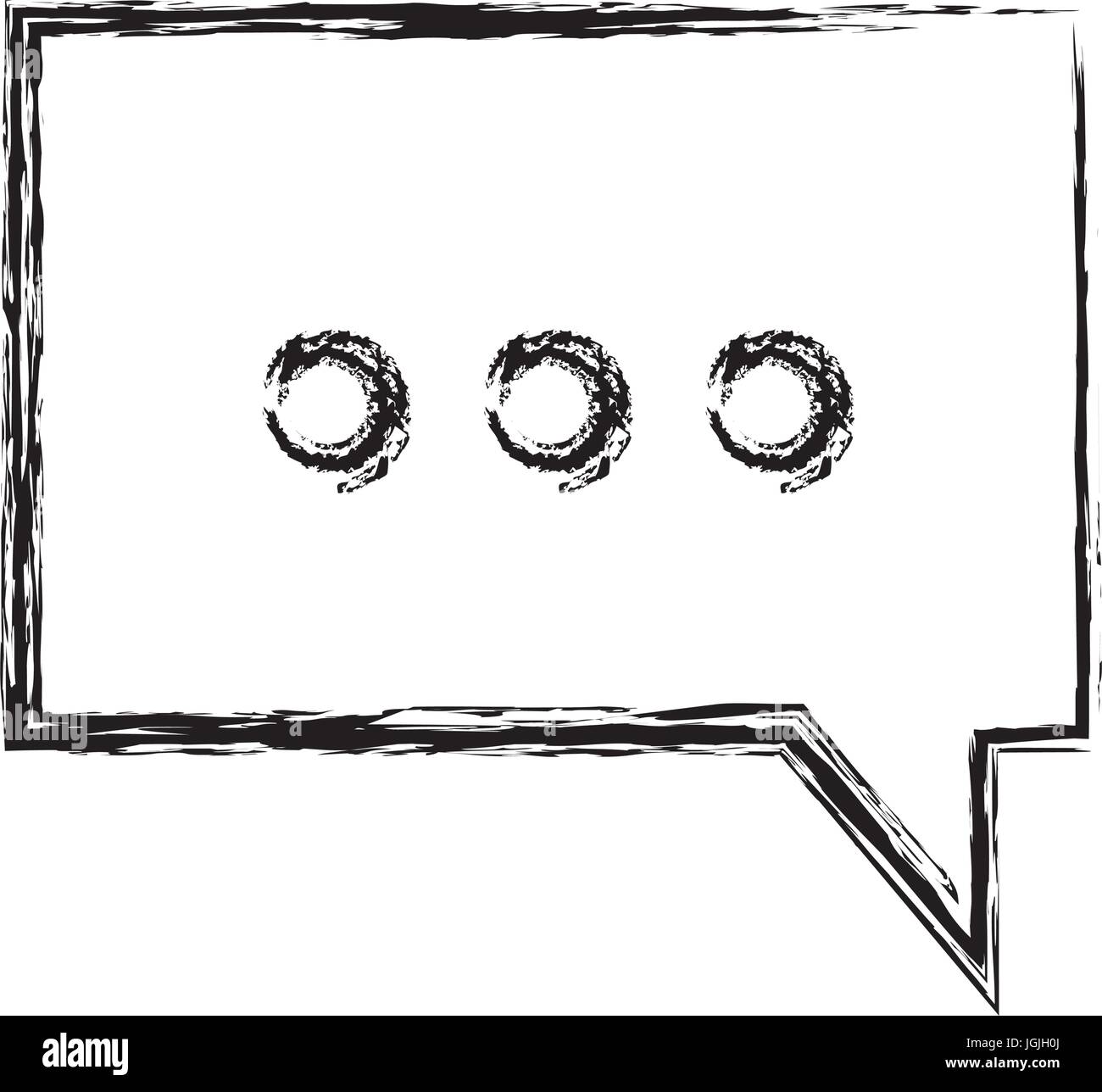 speech bubble icon over white background vector illustration Stock ...