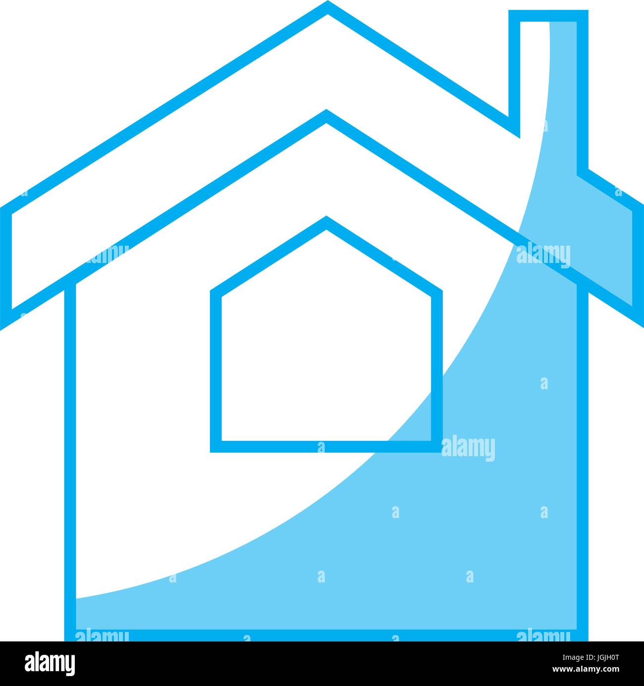 house icon over white background vector illustration Stock Vector Image ...