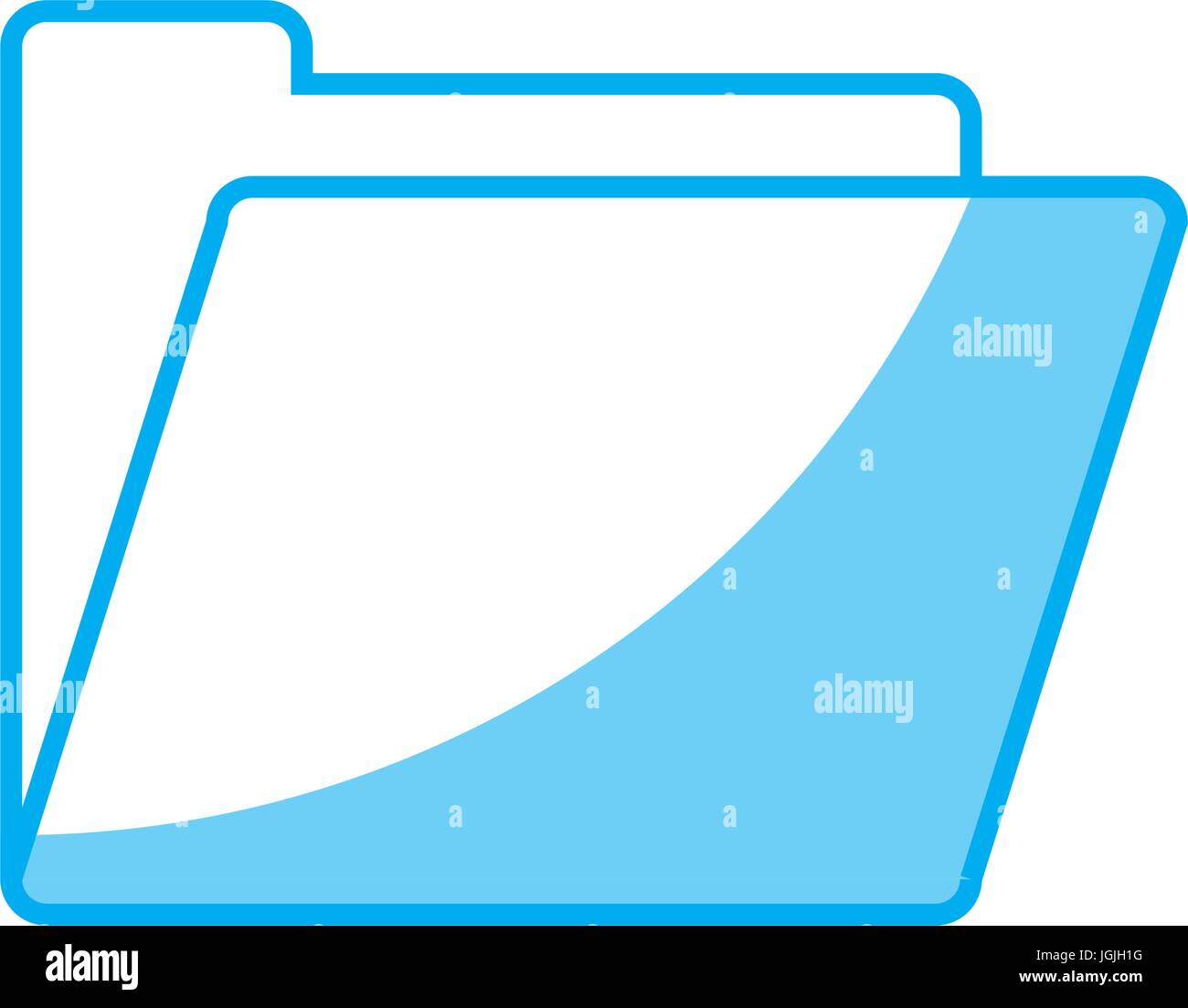 document folder icon over white background vector illustration Stock ...