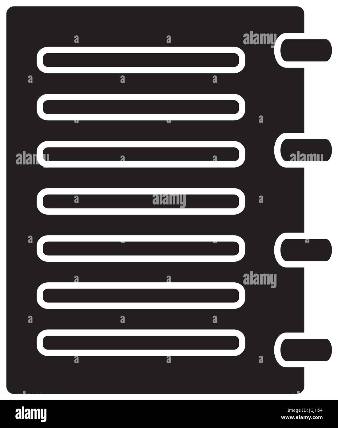 notebook icon over white background vector illustration Stock Vector ...