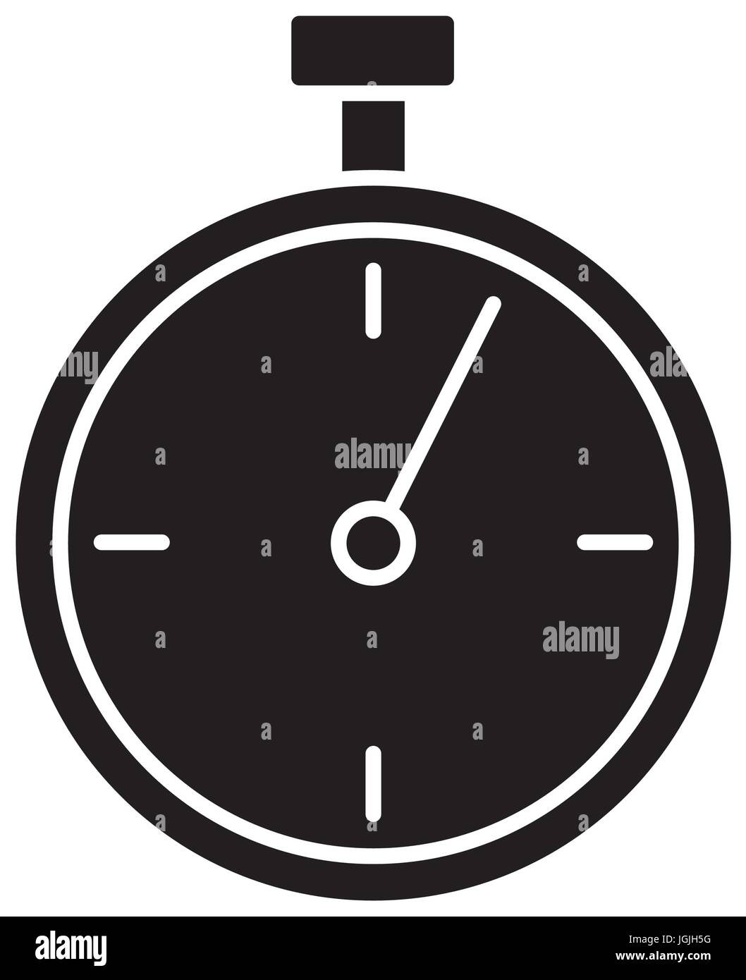 chronometer device icon over white background vector illustration Stock ...