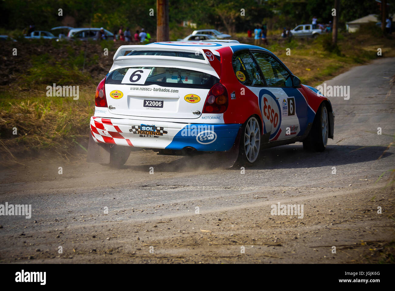 Sol Rally Barbados Day 2 Stock Photo - Alamy