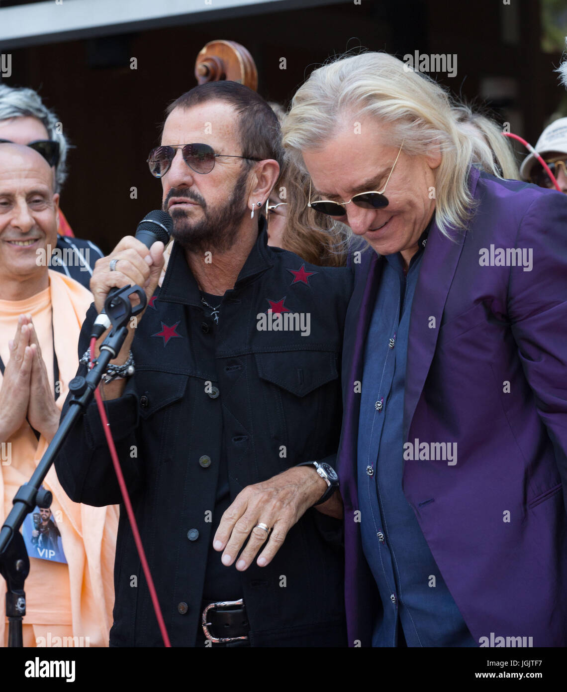 Hollywood,California,USA. 06th July,2017. Ringo Starr Joe Walsh attend