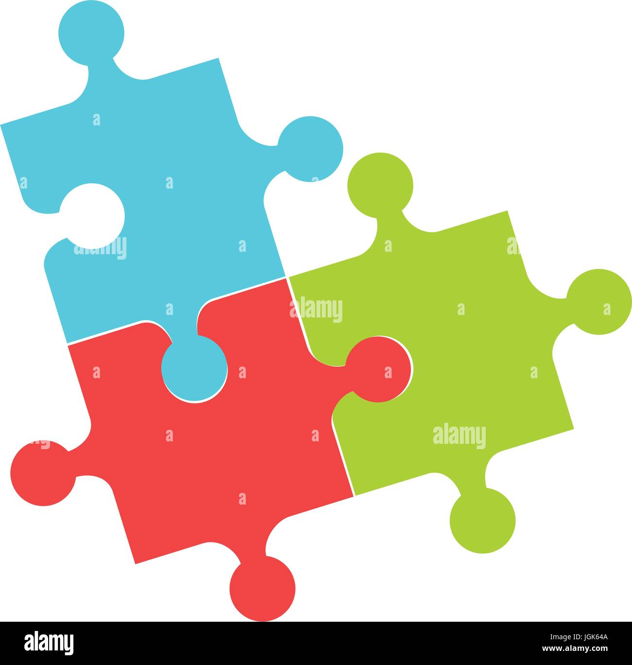 puzzle pieces isolated icon Stock Vector Image & Art - Alamy