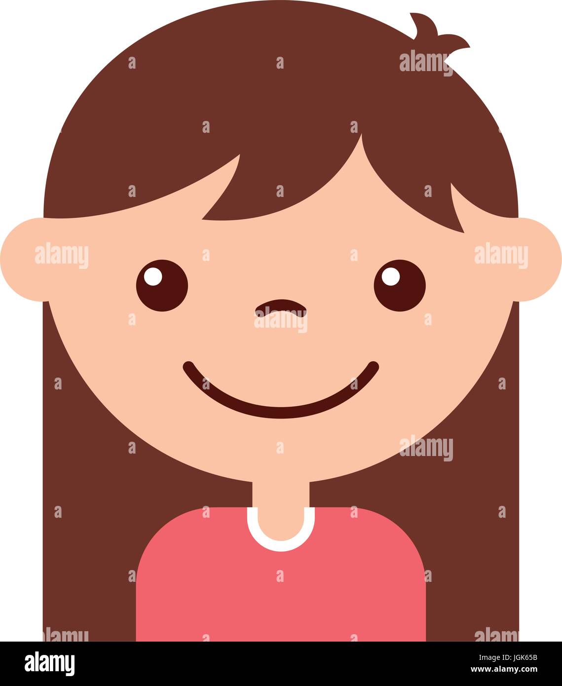 cute girl character icon Stock Vector Image & Art - Alamy