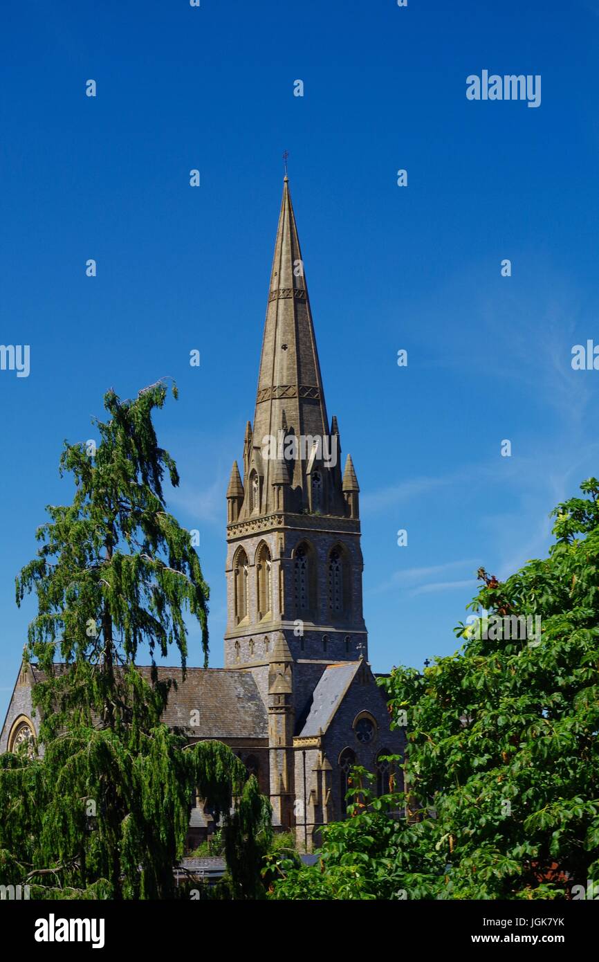 St Michaels & All Angels' Church. Exeter, Devon, UK. July, 2017 Stock