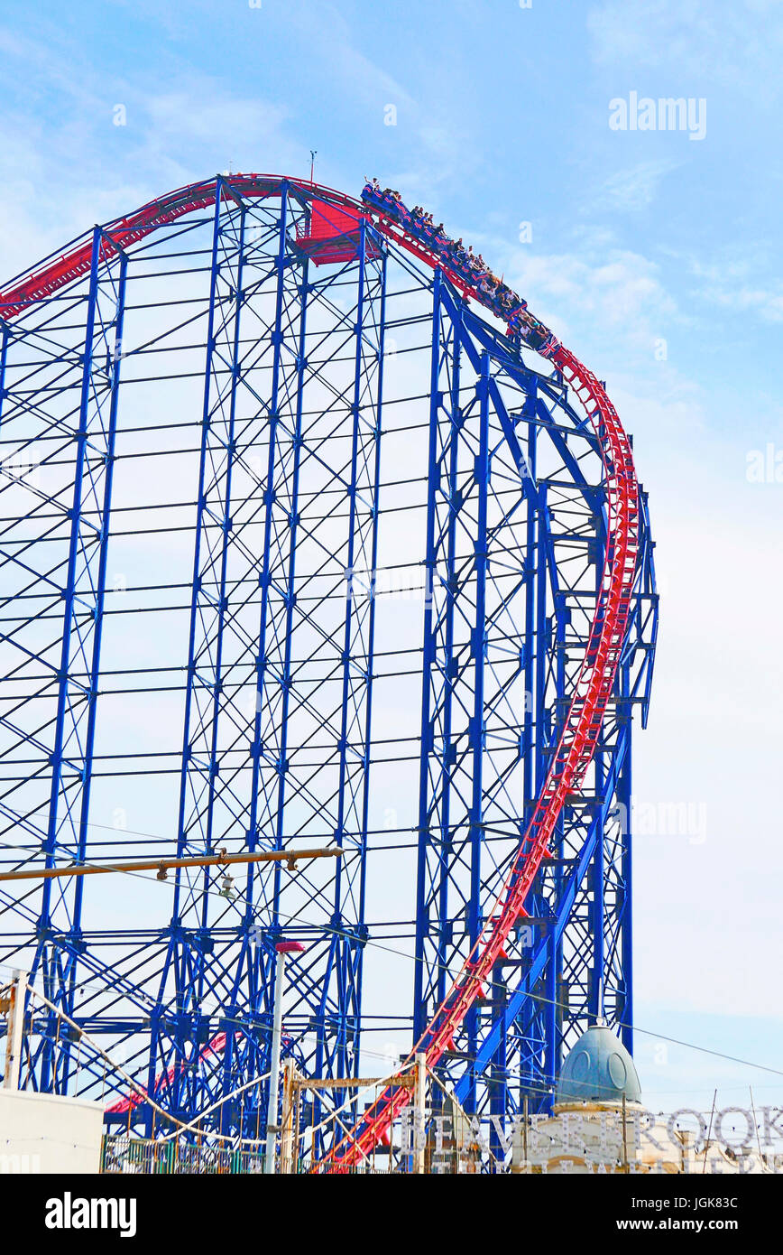 The Big One roller coaster on the Pleasure Beach amusement park