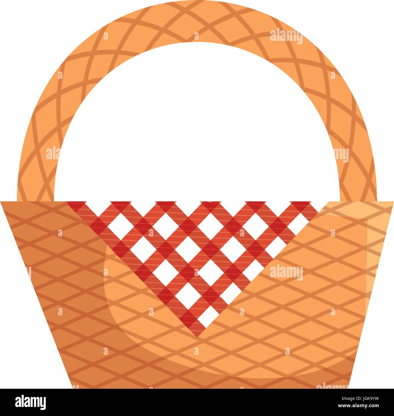 Picnic basket empty icon vector illustration graphic design Stock ...