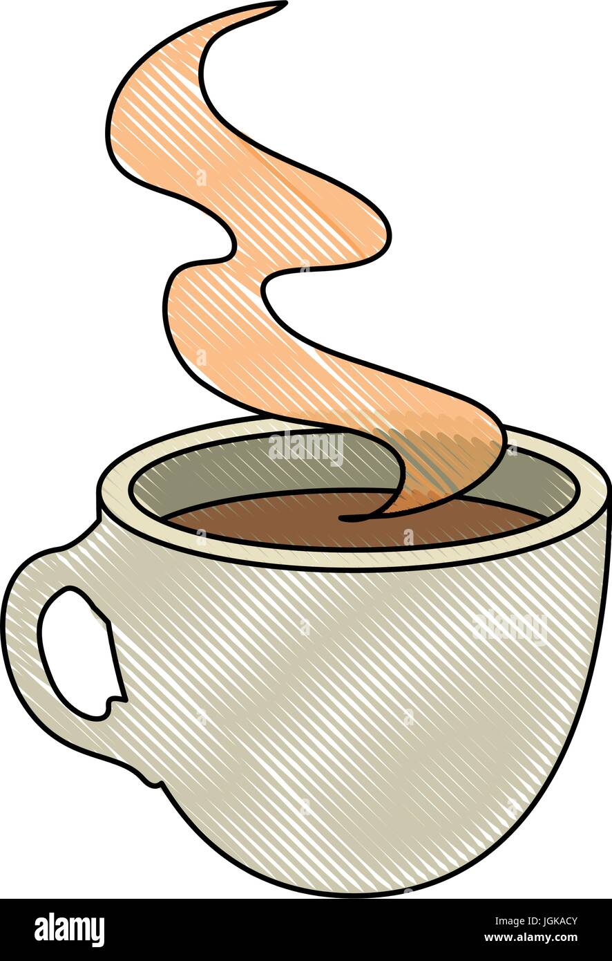 coffee mug icon over white background vector illustration Stock Vector ...