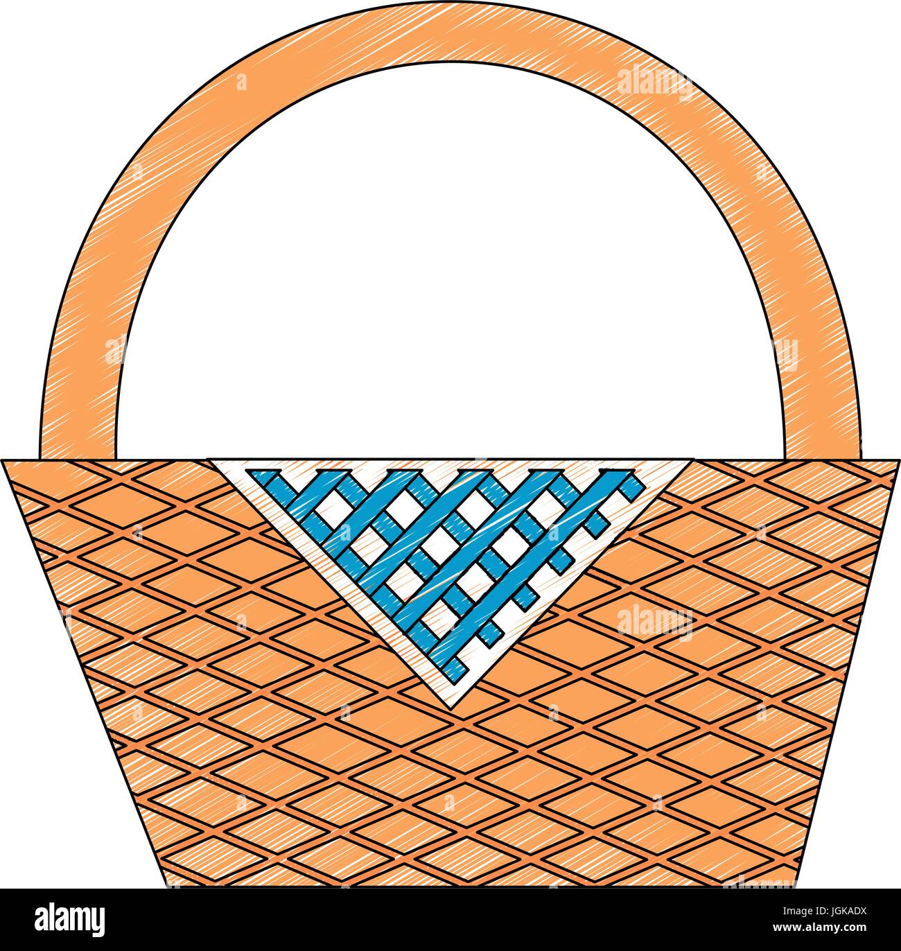 picnic basket icon over white background vector illustration Stock ...