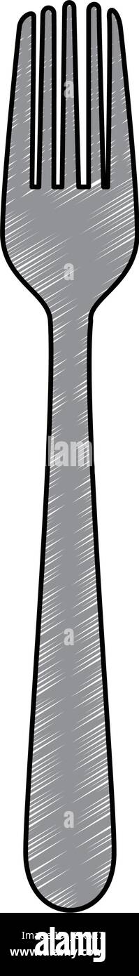 fork icon over white background vector illustration Stock Vector Image ...