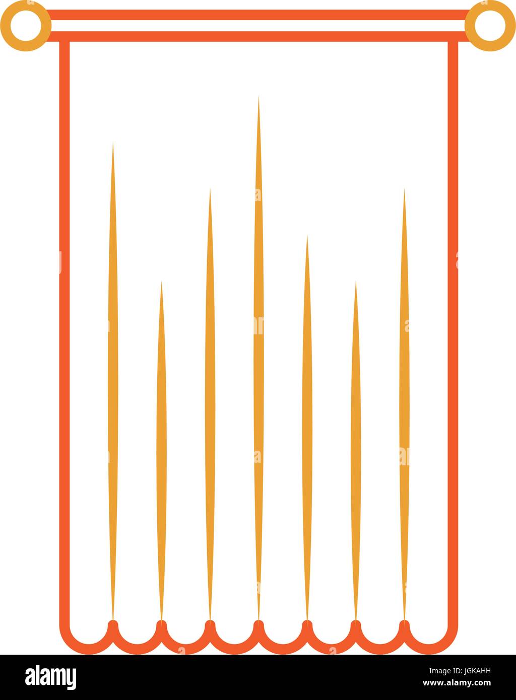 window curtain isolated icon vector illustration design Stock Vector ...